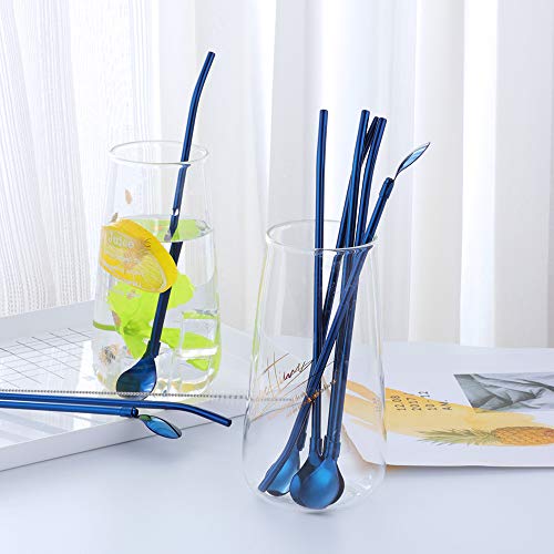 Straw Spoon 8PCS 8.5inch 18 (8 Count)