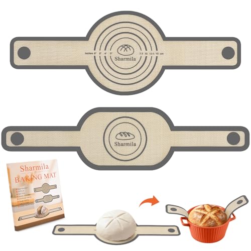 2Pc Silicone Bread Sling for Dutch Oven Sourdough Baking Tools