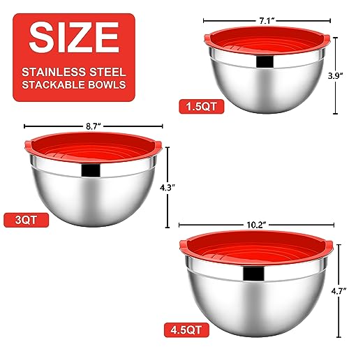 Mixing Bowls with Lids Set (3 Count)