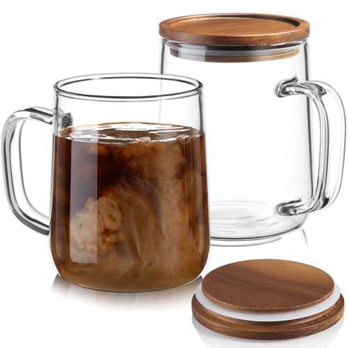 Glass Coffee Mugs (2 Count)