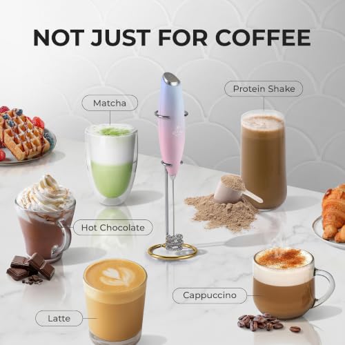 Powerful Milk Frother Wand With Duracell Batteries