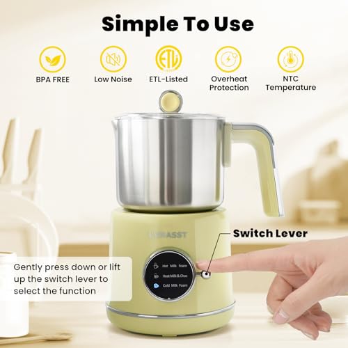 Stainless Steel Milk Frother and Steamer