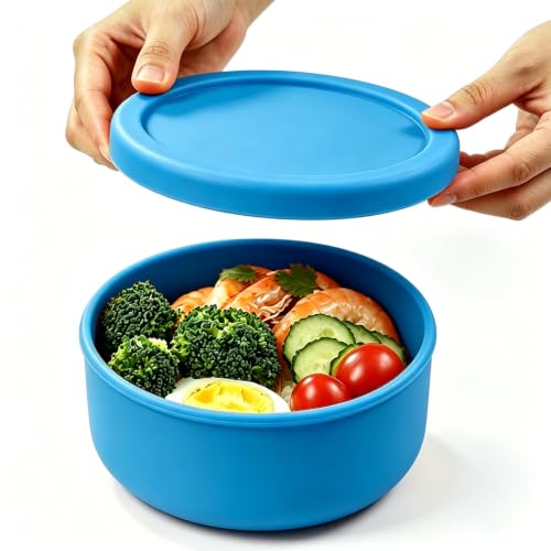 24 fl oz Silicone Airtight Lunch Bowl with Lid