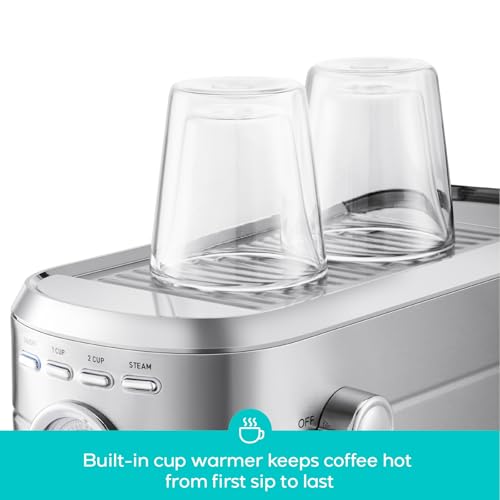 CM5418 Compact Espresso Machine with Milk Frothing Steam Wand