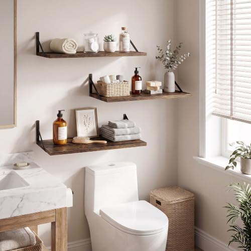 Wall Mounted Floating Shelves Set of 3