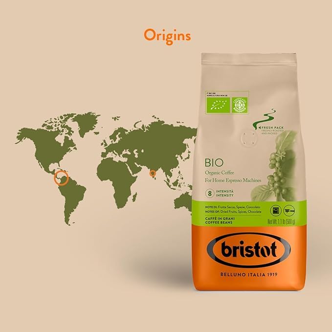 Bio Organic Italian Espresso Beans (17.6 Ounce)