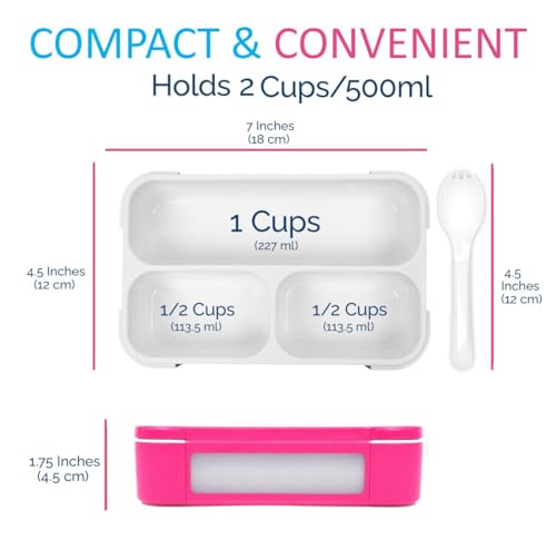 Small Snack Box Containers for Kids Toddlers (2 Count)