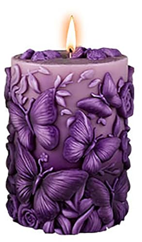 Butterfly Flower Cylinder Molds Silicone Wave Spiral Candle Mold
