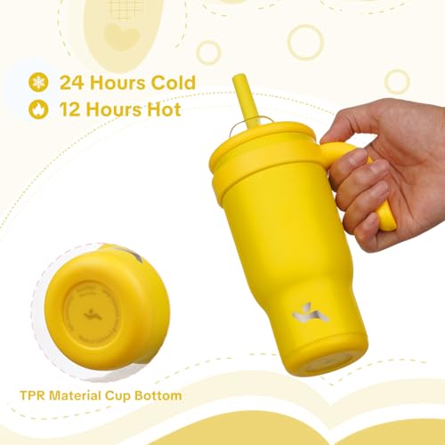 18 oz Tumbler with Handle and Straw