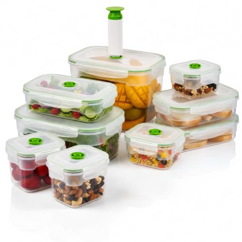 Vacuum Seal Food Storage Containers with Hand Pump