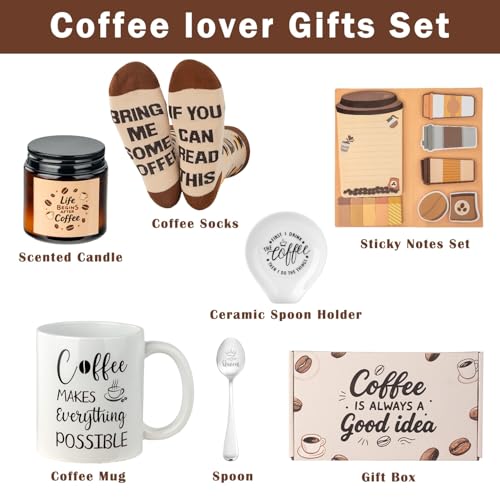 Coffee Lover Gifts for Women Men (10 Count)