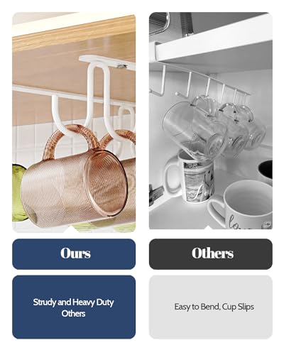 Mug Hooks Under Cabinet 3 Pack (3 Count)