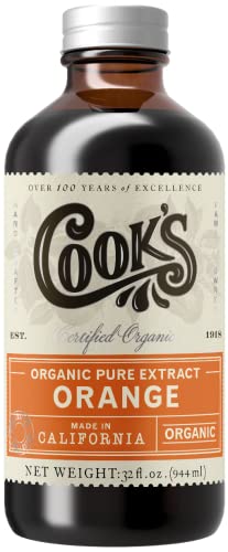 Organic Orange Extract for Baking (32 Fl Oz)