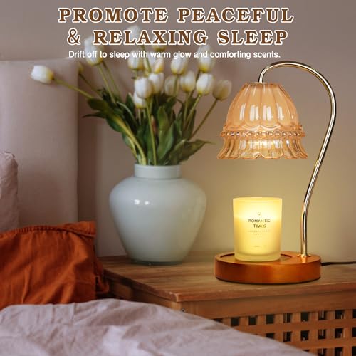Flower Candle Warmer Lamp with Timer