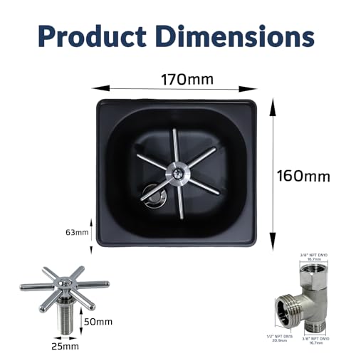 Rinser Glass Rinser Espresso Rinser Solid Brass and 304 Stainless Steel Bar Glass Rinser for Kitchen Sink