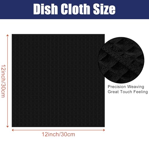 Microfiber Waffle Weave Kitchen Dish Cloths (12 Count)