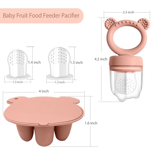 Silicone Baby Food Freezer Tray with Teething Popsicle Molds