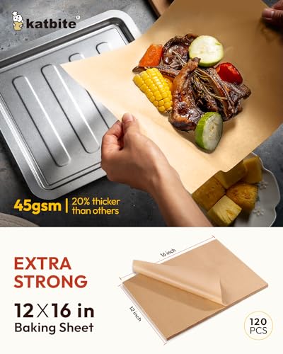 120 Pcs Parchment Paper Baking Sheets