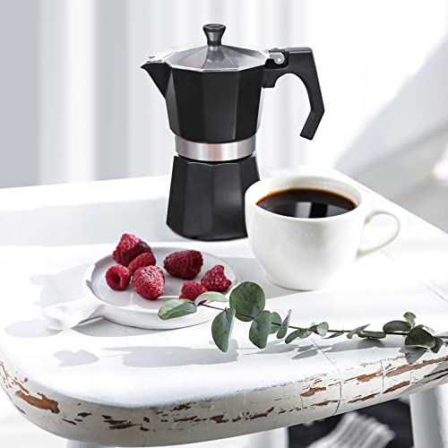 Stovetop Espresso Maker Aluminum Moka Pot 6 Cups Cuban Coffee Maker Stovetop Coffee Maker Moka Italian Espresso