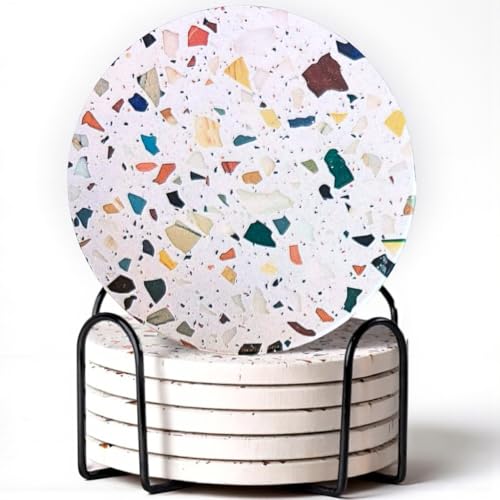 Terrazzo Coasters Set of 6 (6 Count)