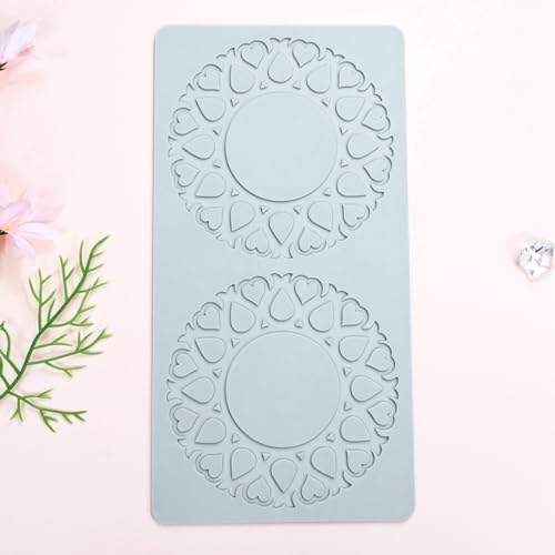 Hollow Tulip Flower Shape Sugar Craft Silicone Pad French Dessert Lace Mat Fondant Cake Mold Cupcake Decorating Silicone Mould