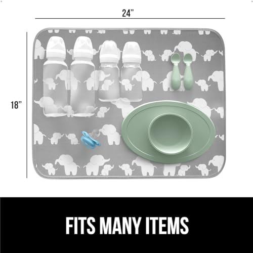 Ultra Absorbent Microfiber Dish Drying Mat