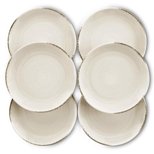Ceramic Helix Swirl Salad Plates Set of 6 (6 Count)