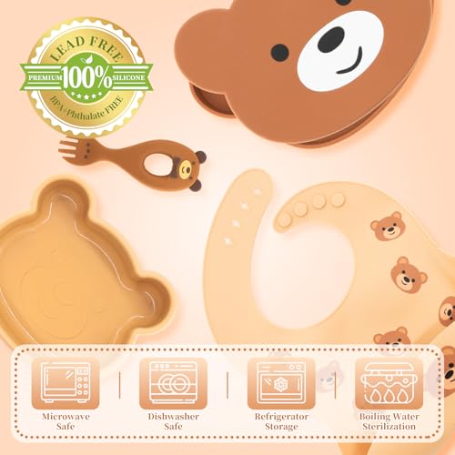 Silicone Baby Feeding Set 7 Pcs (7 Count)