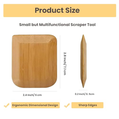Bamboo Pan & Pot Scraper Tool (6 Count)