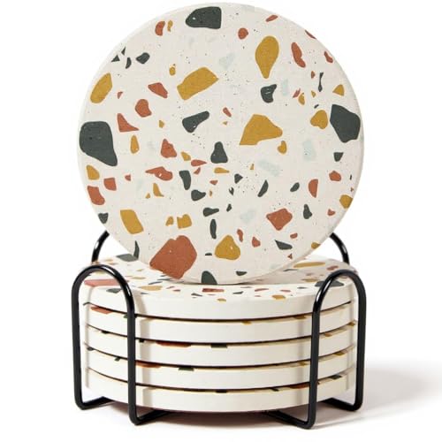 Terrazzo Coasters Set of 6 (6 Count)