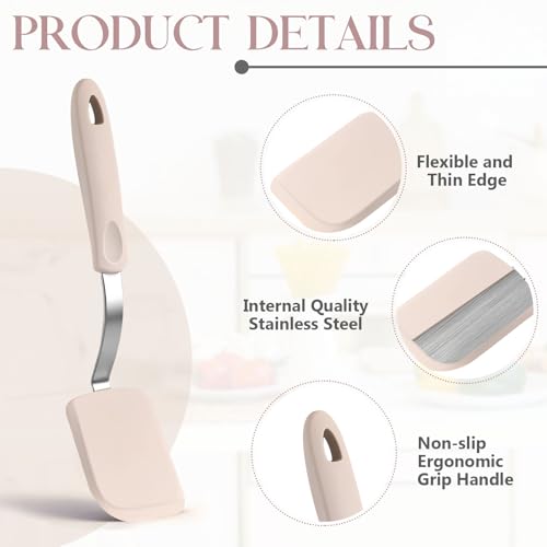2 Pcs Mini Silicone Cookie Brownie Spatula (2 Count)