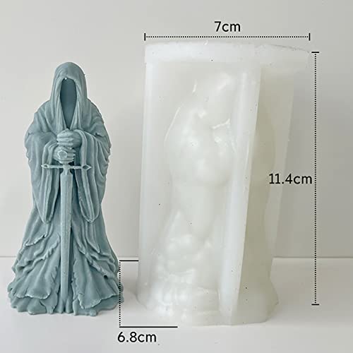 Sword Man Cylinder Candle Mold