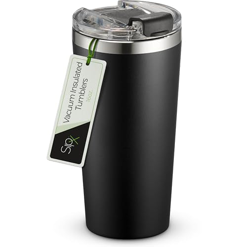 16 oz Insulated Coffee Tumbler with Leakproof Lid