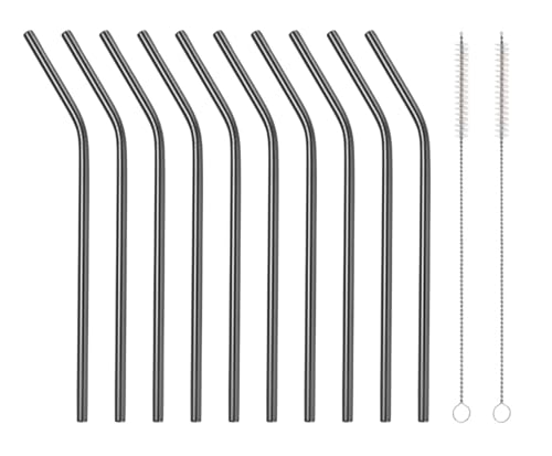 10 Pcs Stainless Steel Straws