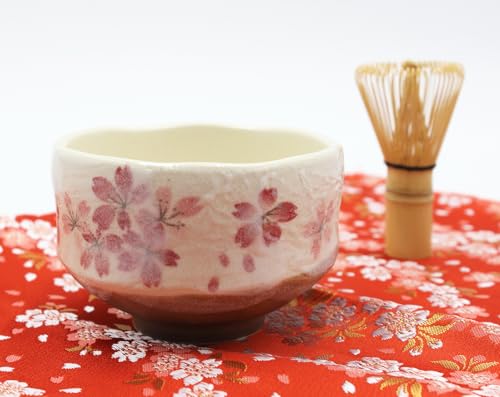 Japanese Traditional Mino Ware Handcrafted Mini Matcha Chawan Tea Bowl Cup Set With Chasen Bamboo Tea Whisk Ceremony Tableware Pottery