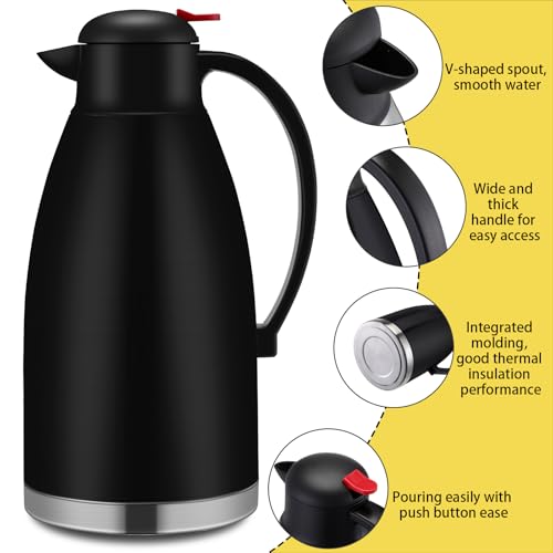 2 Pcs 102 oz Stainless Steel Thermal Coffee Carafe (2 Count)