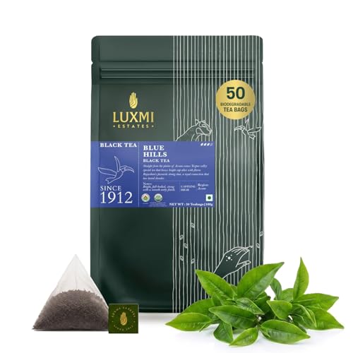 Estates Blue Hills Organic CTC Assam Black Tea (50 Count)