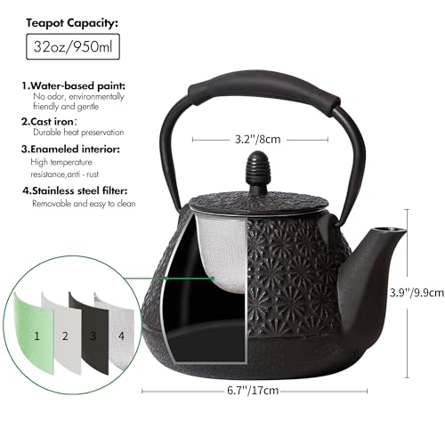 Cast Iron Teapot