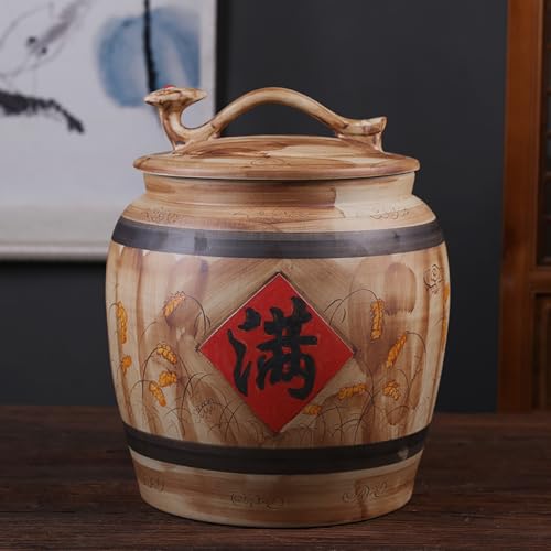 Ceramic Rice Storage Container Sealed Rice Bucket