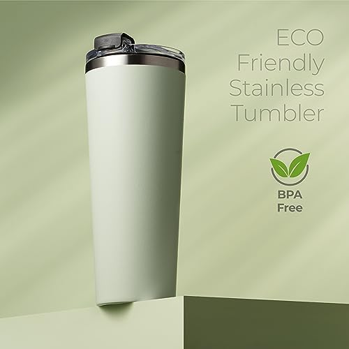 22 oz Insulated Coffee Tumbler with Leakproof Lid