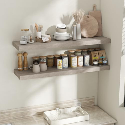 12 Inch Deep Floating Shelves (2 Count)