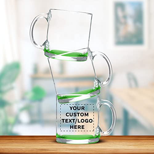 Clear Glass Coffee Mugs 13 oz. Set of 10 (10 Count)