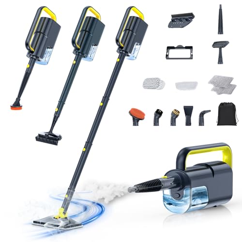 10-in-1 Steam Mop, Detachable Handheld Steam Cleaner for Multi-Surface