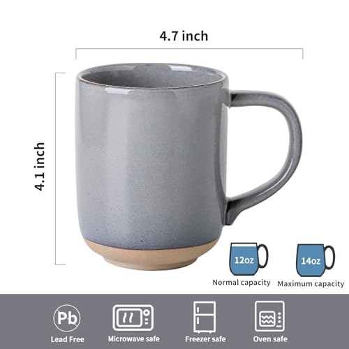 Ceramic Coffee Mugs Set of 4 (4 Count)