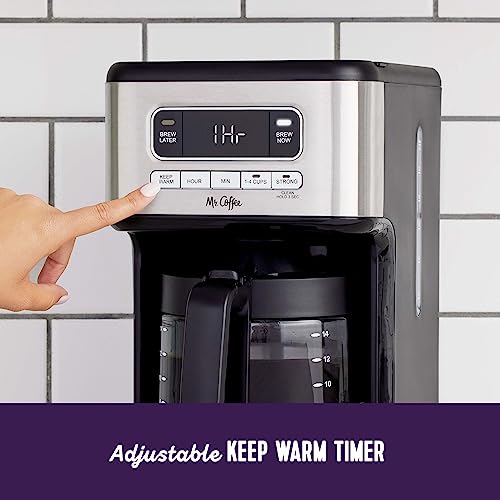 14 Cup Programmable Coffee Maker Stainless Steel (70 Fl Oz)