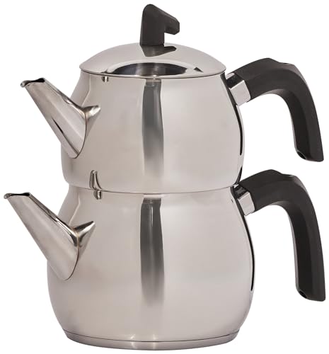 Belinay Teapot Set Silver Black (2 Count)