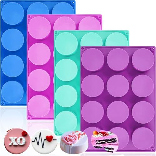 Silicone Round Cookie Mold (4 Count)