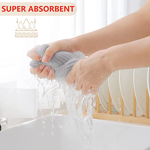 100% Cotton Waffle Weave Kitchen Dish Towels 8 (8 Count)
