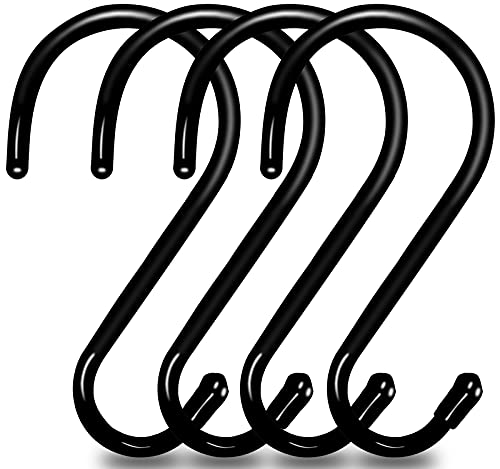 4 Pack Large S Hooks for Hanging Heavy Duty (4 Count)