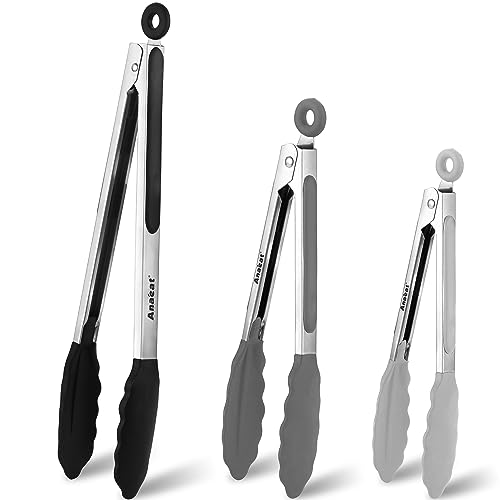 Non Stick Silicone Locking Tong Set of 3 (3 Count)